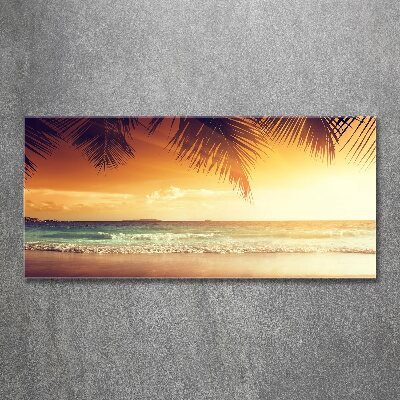 Acrylic print Tropical beach