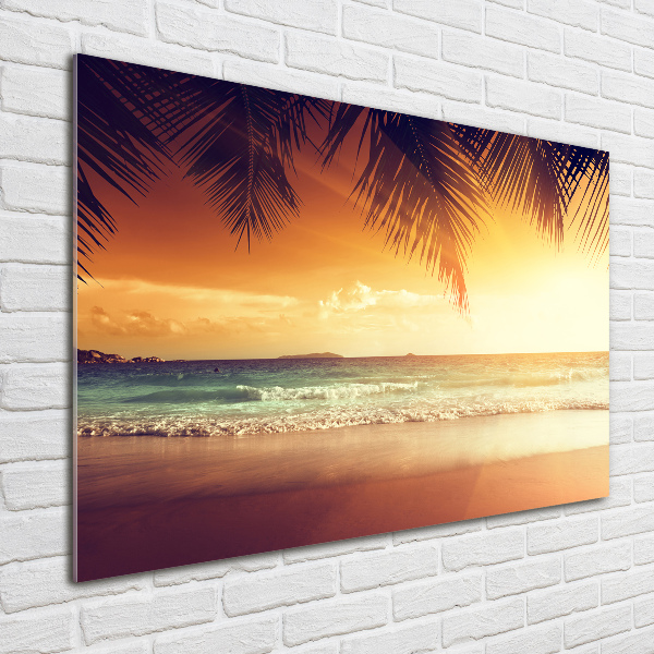 Acrylic print Tropical beach