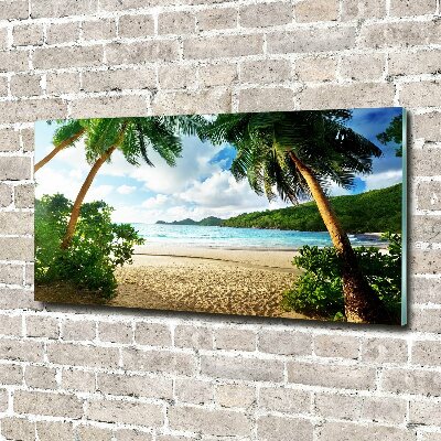 Wall art acrylic Palms on the beach