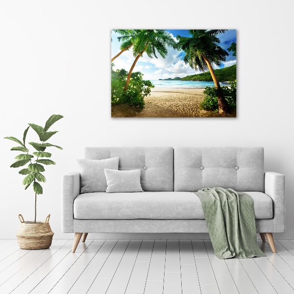 Wall art acrylic Palms on the beach