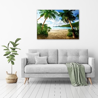 Wall art acrylic Palms on the beach