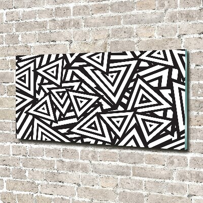 Glass acrylic wall art Triangles