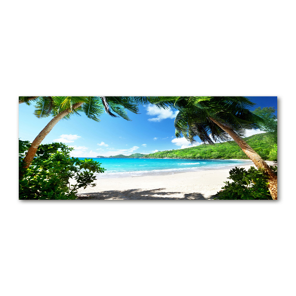 Print on acrylic Seychelles beach