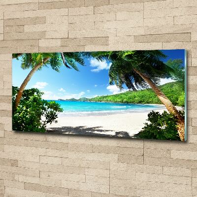 Print on acrylic Seychelles beach