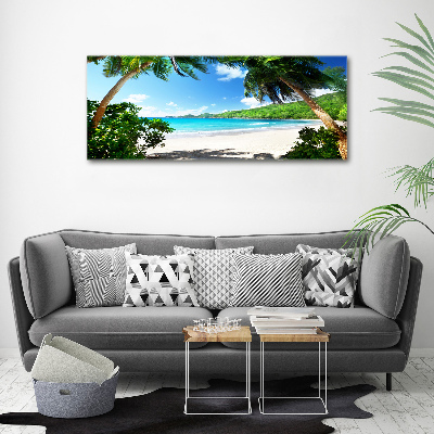 Print on acrylic Seychelles beach