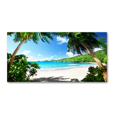 Print on acrylic Seychelles beach