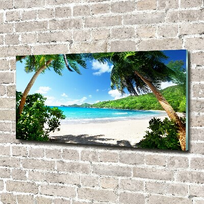 Print on acrylic Seychelles beach