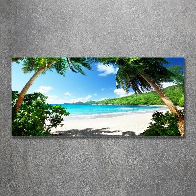 Print on acrylic Seychelles beach