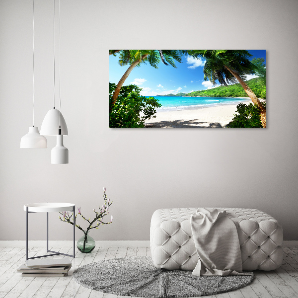 Print on acrylic Seychelles beach