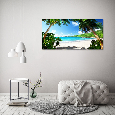 Print on acrylic Seychelles beach