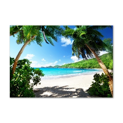 Print on acrylic Seychelles beach