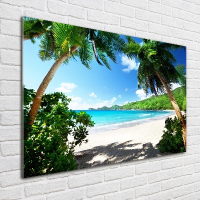 Print on acrylic Seychelles beach