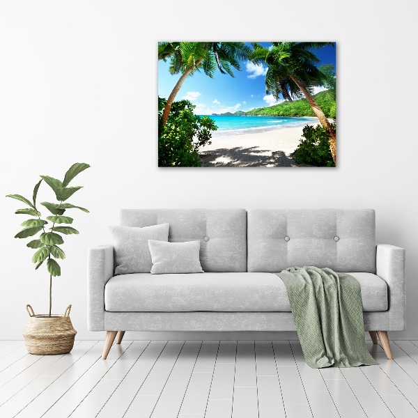 Print on acrylic Seychelles beach