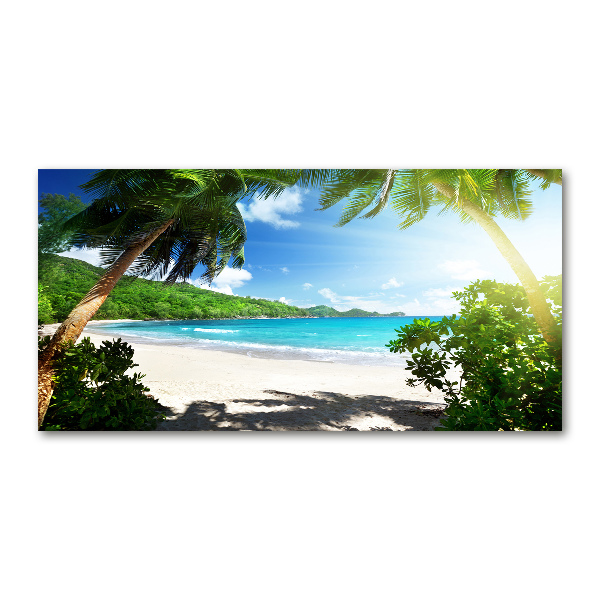 Print on acrylic Seychelles beach