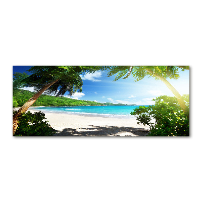 Print on acrylic Seychelles beach