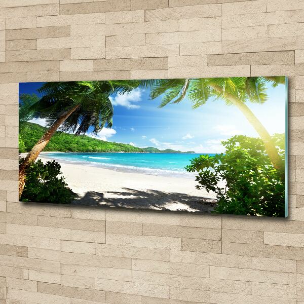 Print on acrylic Seychelles beach