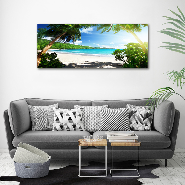 Print on acrylic Seychelles beach