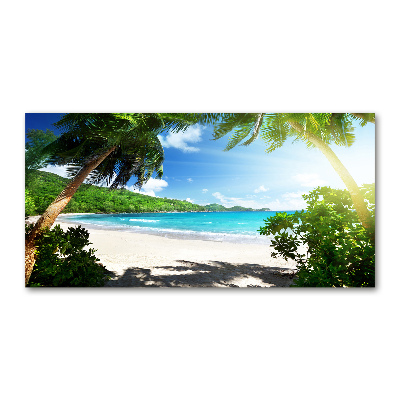 Print on acrylic Seychelles beach