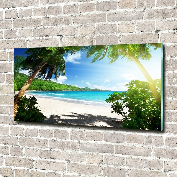 Print on acrylic Seychelles beach