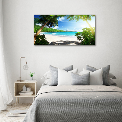 Print on acrylic Seychelles beach