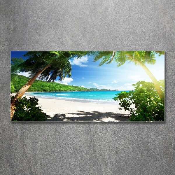 Print on acrylic Seychelles beach