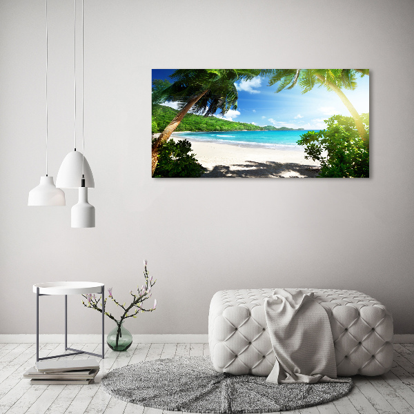 Print on acrylic Seychelles beach