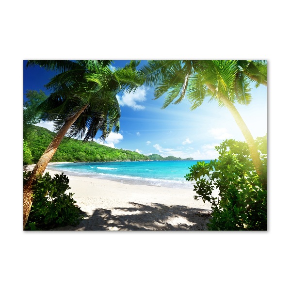 Print on acrylic Seychelles beach