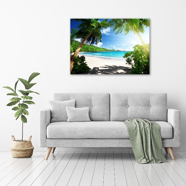 Print on acrylic Seychelles beach