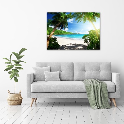 Print on acrylic Seychelles beach