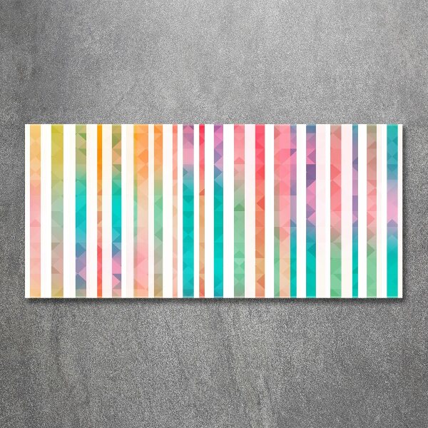 Print on acrylic Rainbow stripes