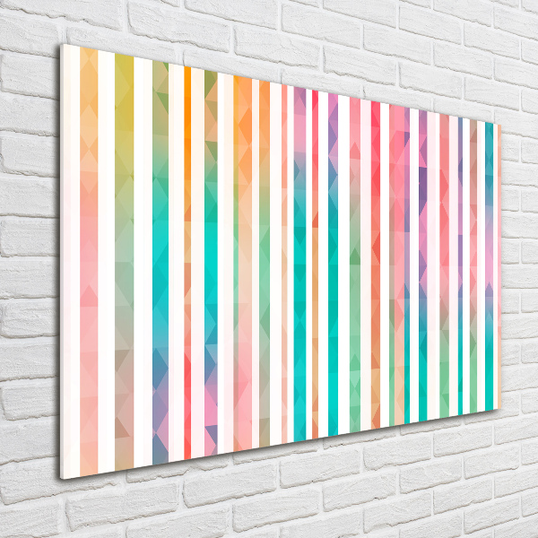 Print on acrylic Rainbow stripes