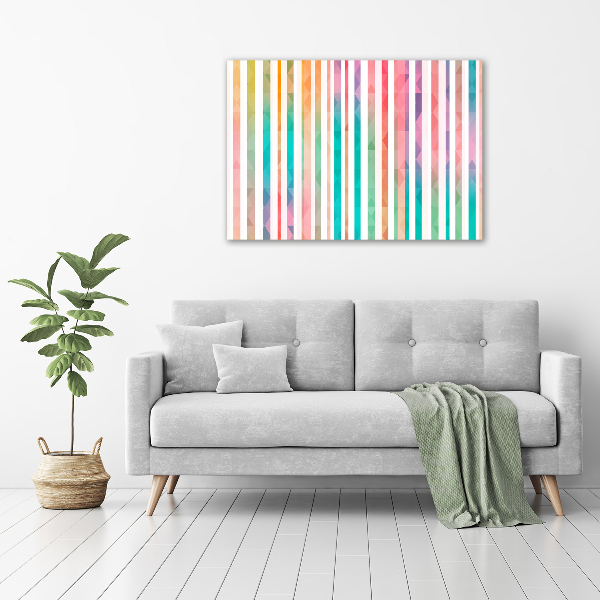 Print on acrylic Rainbow stripes