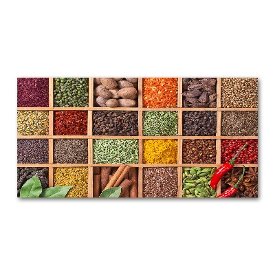 Wall art acrylic Spices and herbs