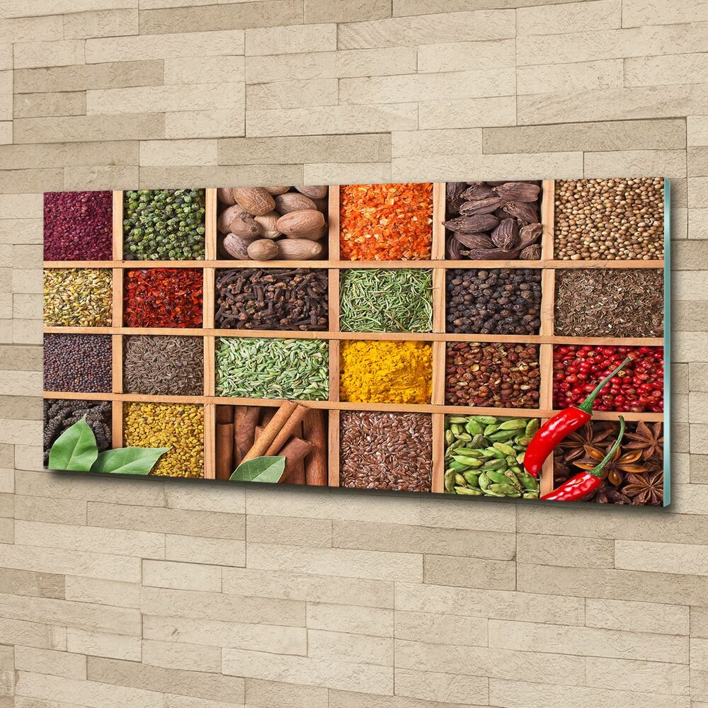 Wall art acrylic Spices and herbs