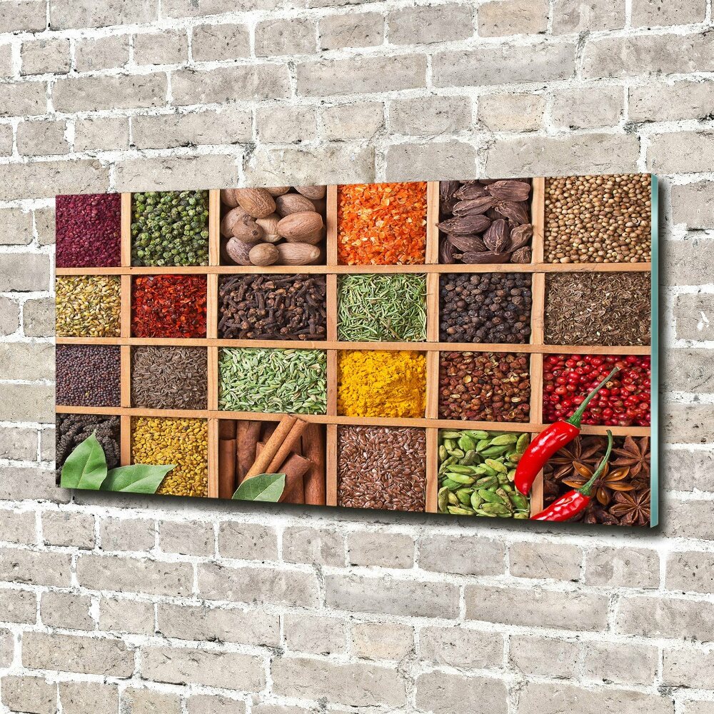 Wall art acrylic Spices and herbs