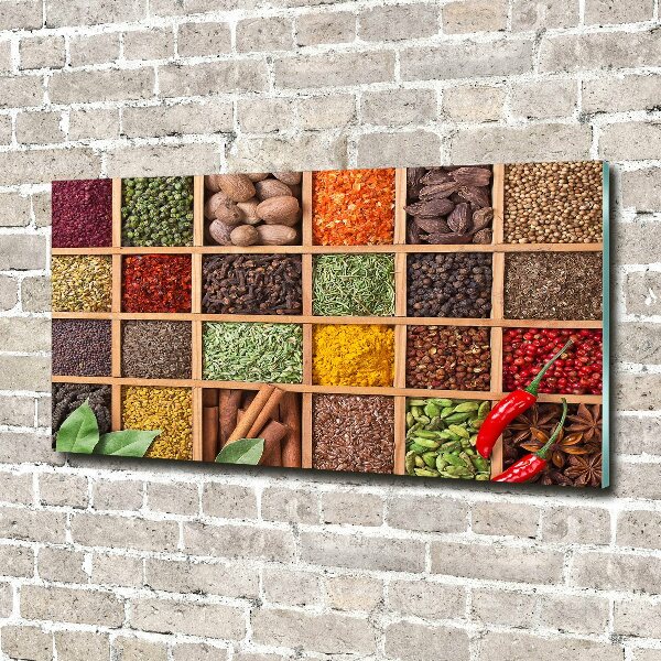 Wall art acrylic Spices and herbs