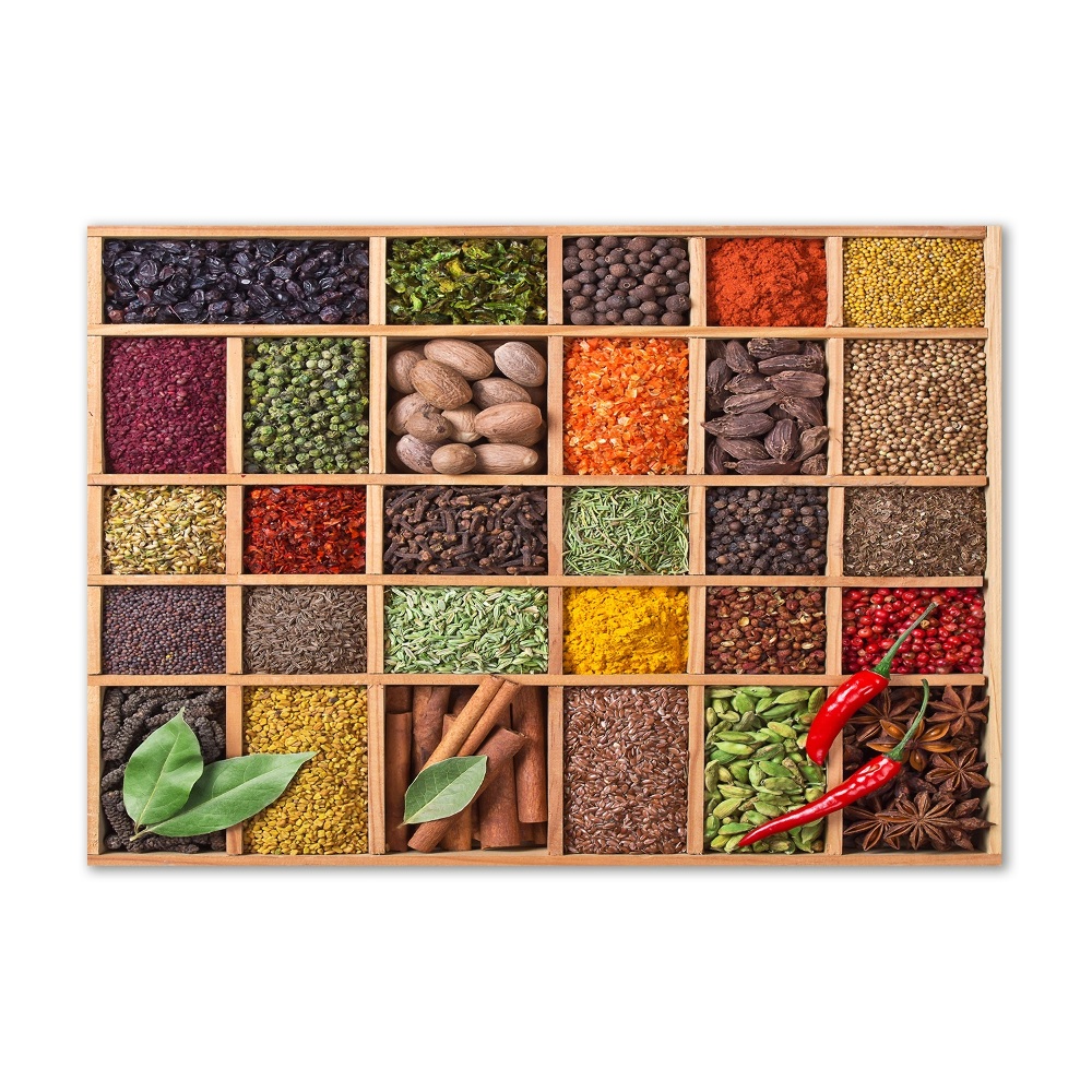 Wall art acrylic Spices and herbs