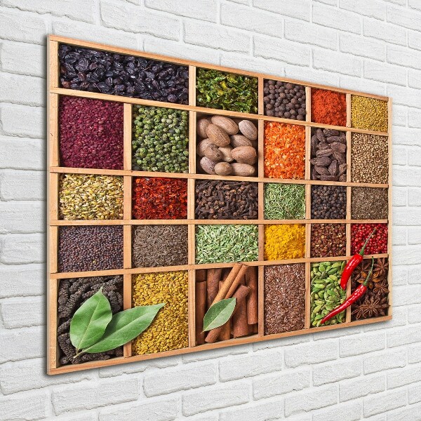 Wall art acrylic Spices and herbs