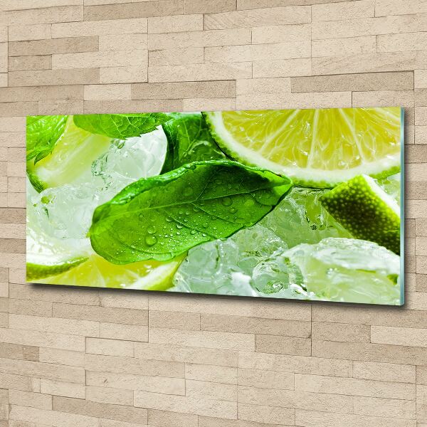 Wall art acrylic Ice lime