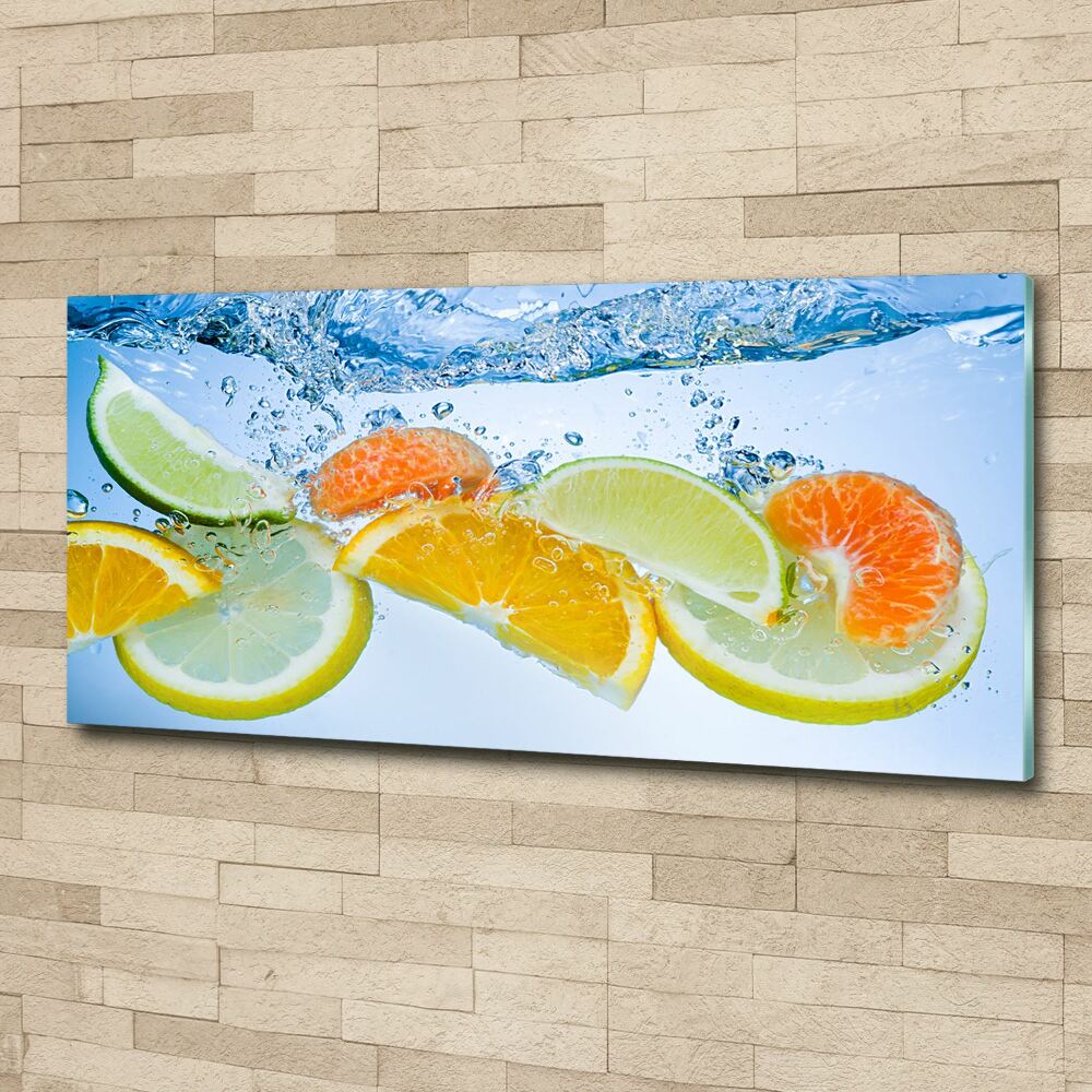 Acrylic wall art Citruses under water