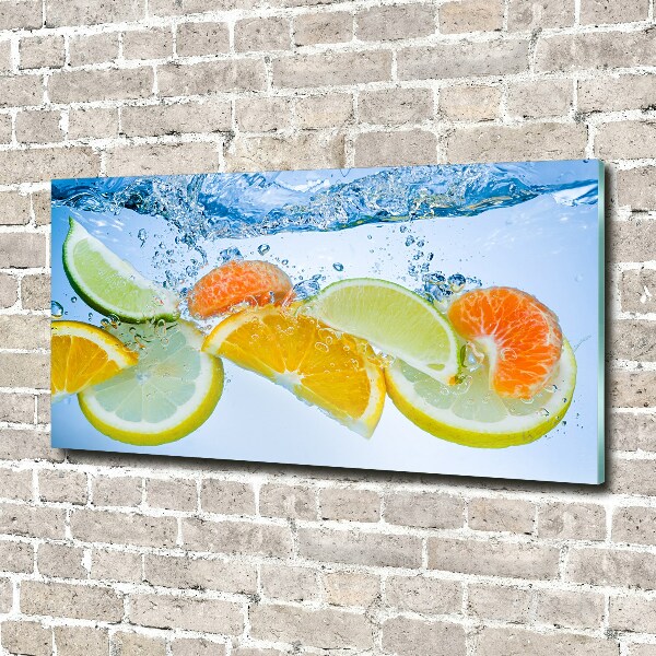 Acrylic wall art Citruses under water