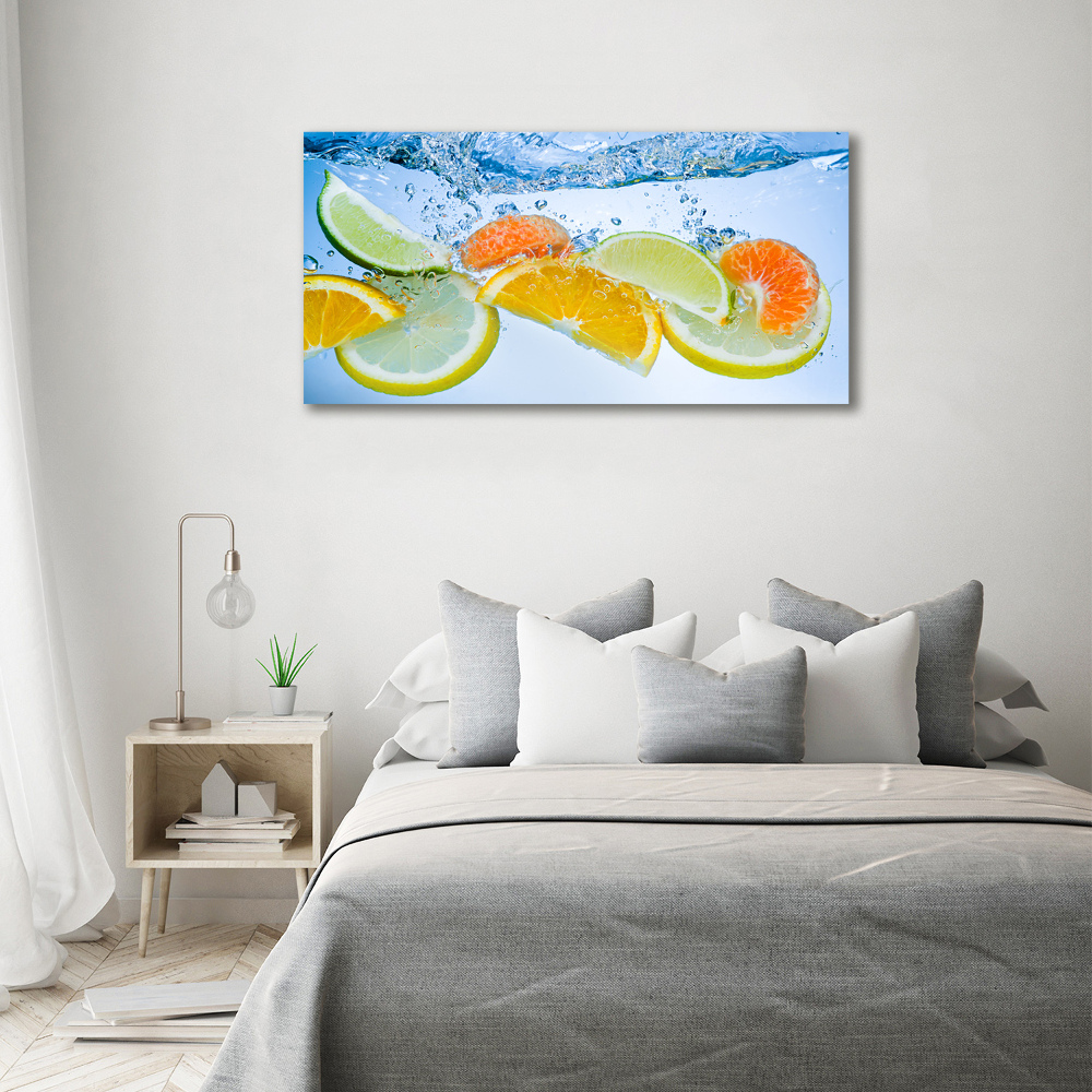 Acrylic wall art Citruses under water