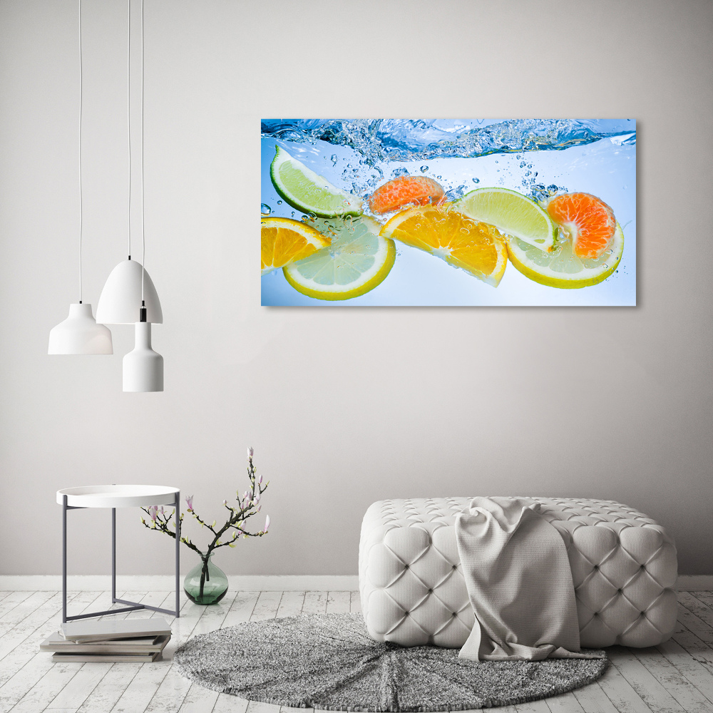 Acrylic wall art Citruses under water