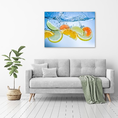 Acrylic wall art Citruses under water