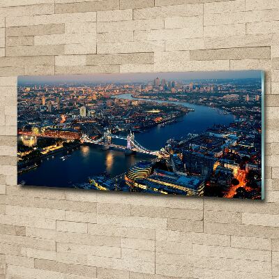 Print on acrylic London from a bird's eye view