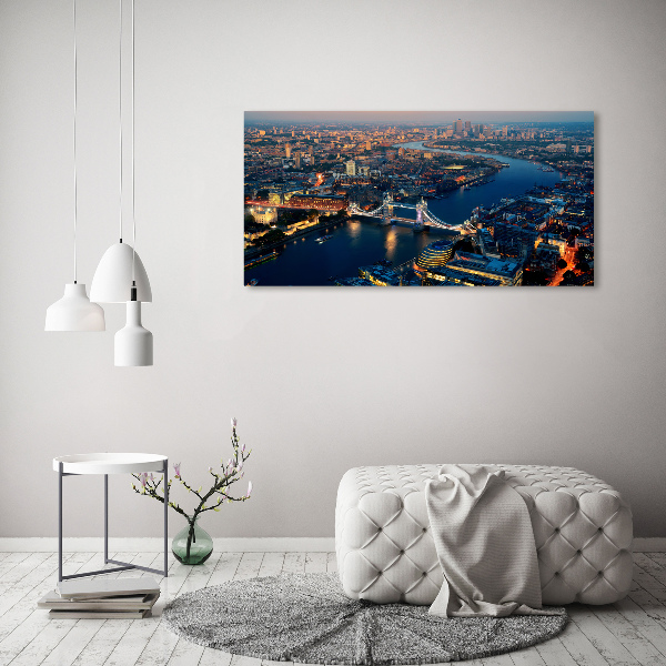 Print on acrylic London from a bird's eye view