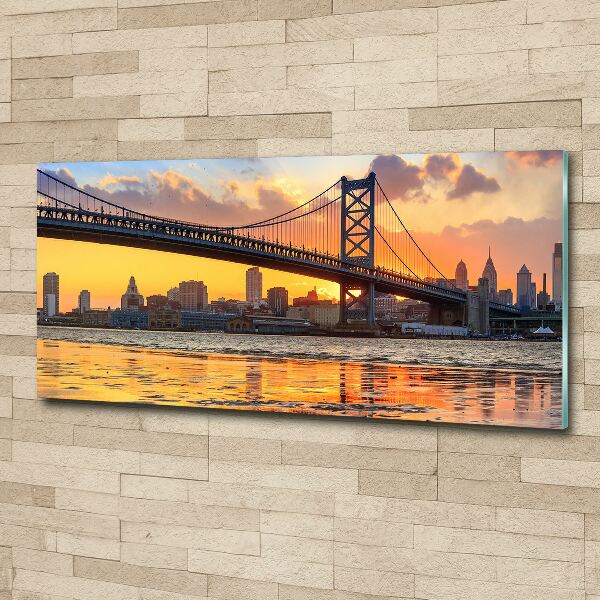 Wall art acrylic Philadelphia bridge