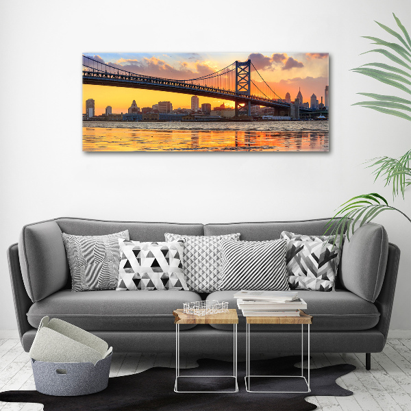 Wall art acrylic Philadelphia bridge