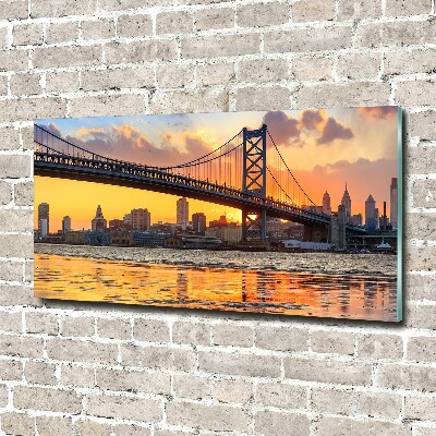 Wall art acrylic Philadelphia bridge