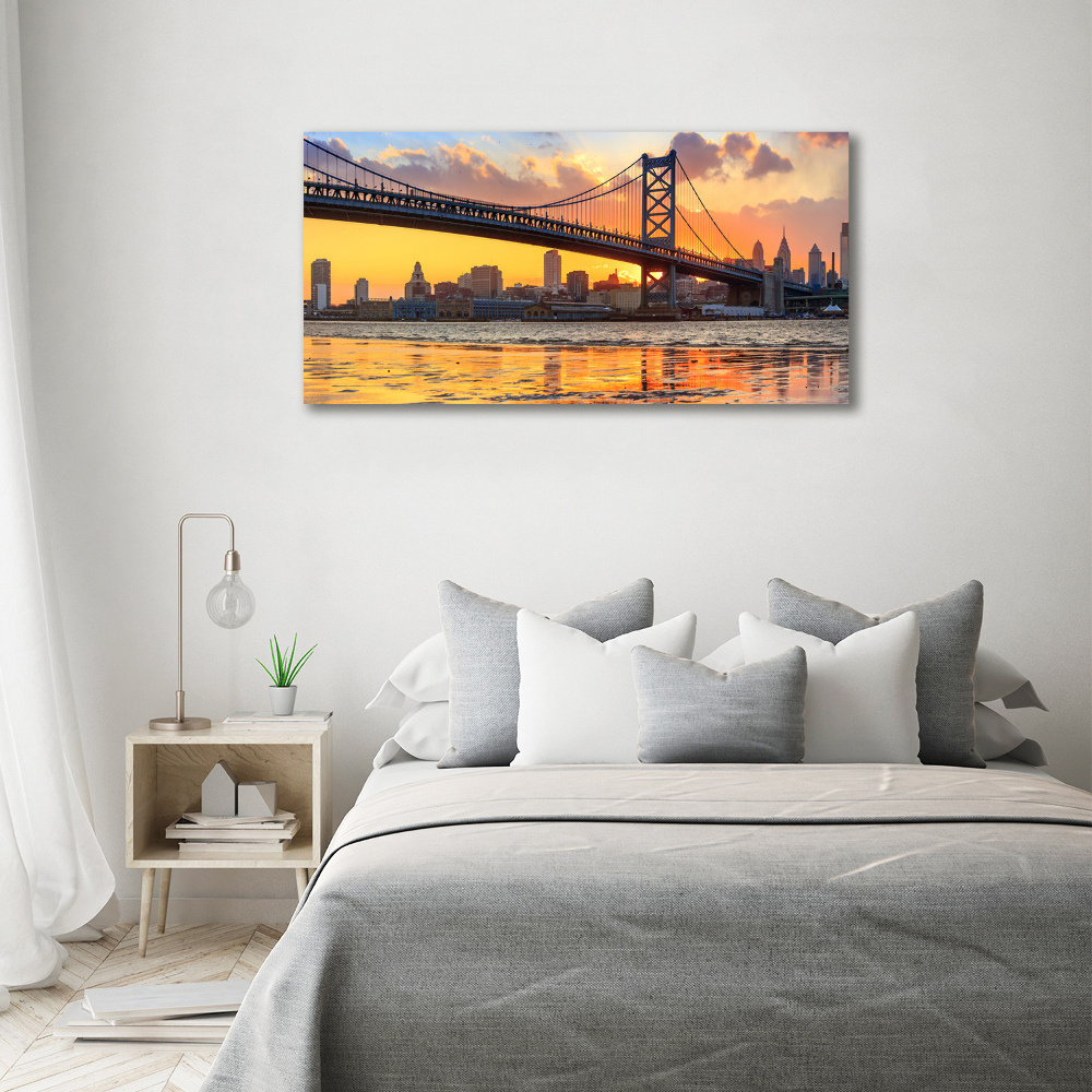 Wall art acrylic Philadelphia bridge